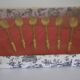 6 teaspoons, guaranteed fine gold EMF, original box -1950-