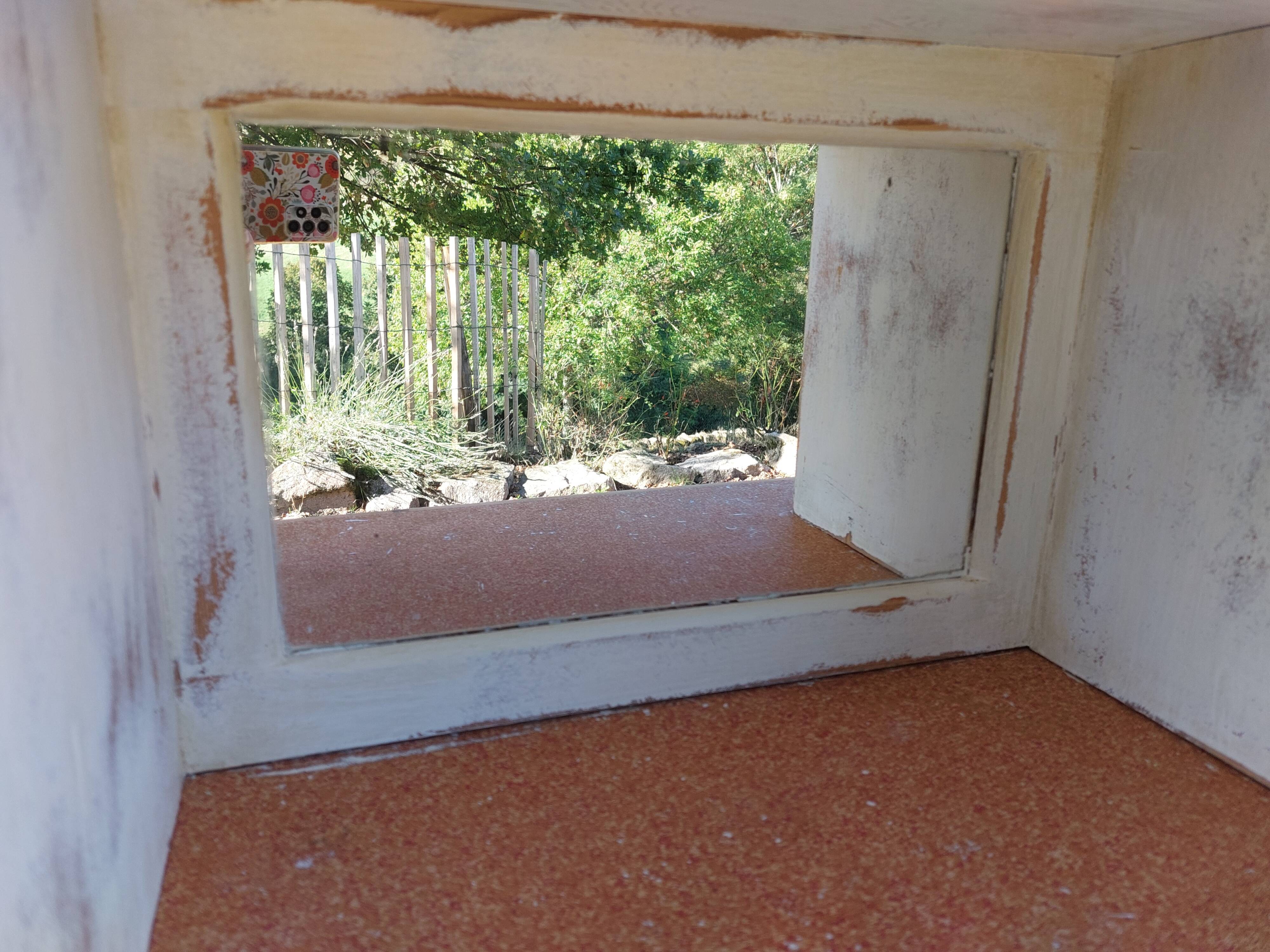 Mado chippy paint white sideboard