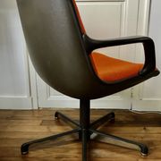 Fauteuils de bureau vintage orange pour Comforto 1980
