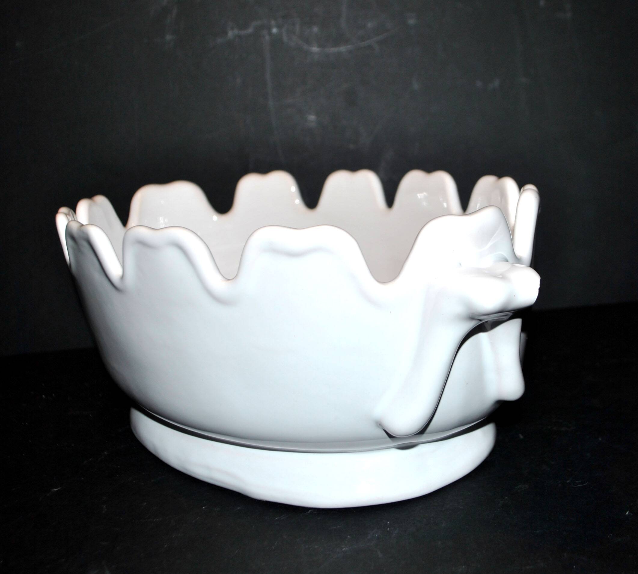 Malicorne ceramic "verrière" glass cooler planter