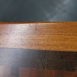 1980s Danish end-grain mosaic coffee table by Middelboe & Linduma for Tranekaer