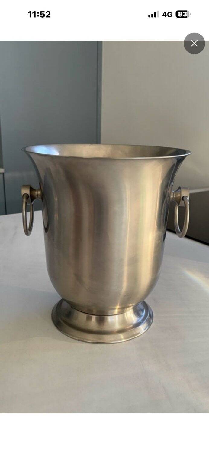 Champagne Bucket Guy Degrenne – Stainless Steel & Gold-Plated Brass
