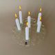 Vintage Mid Century Modern Muurla Glass 6 Place Round Candle Holder, M