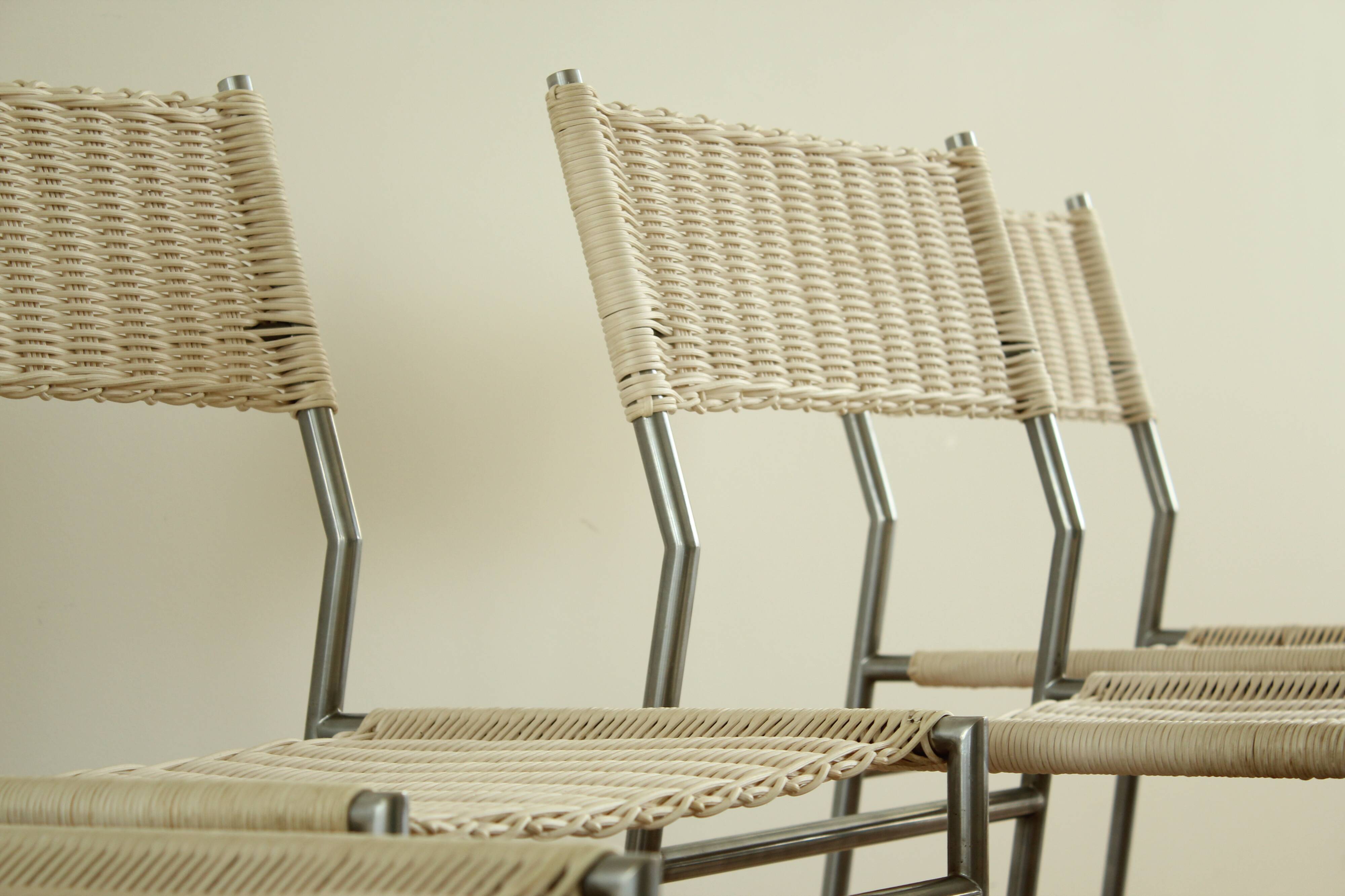 Ensemble de quatre chaises de salle à manger par Martin Visser pour 't Spectrum