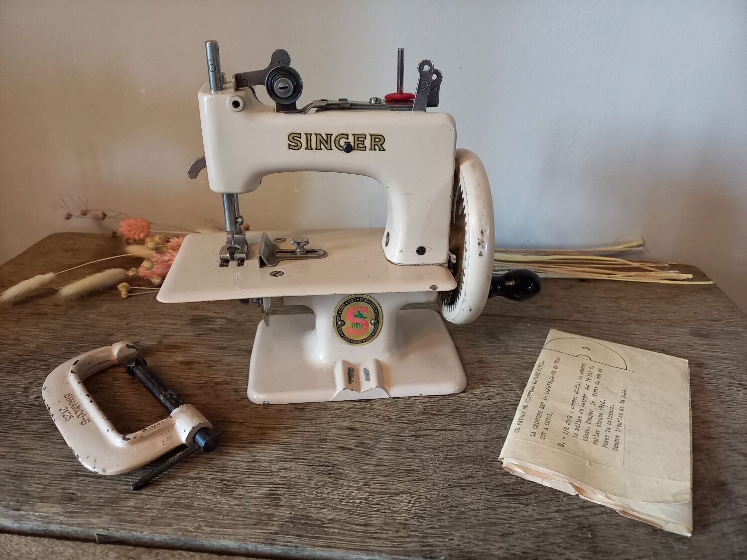 Sewing machine toy vintage Baby Singer 1950 1960