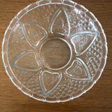 Bonbonnière avec couvercle en verre taillé