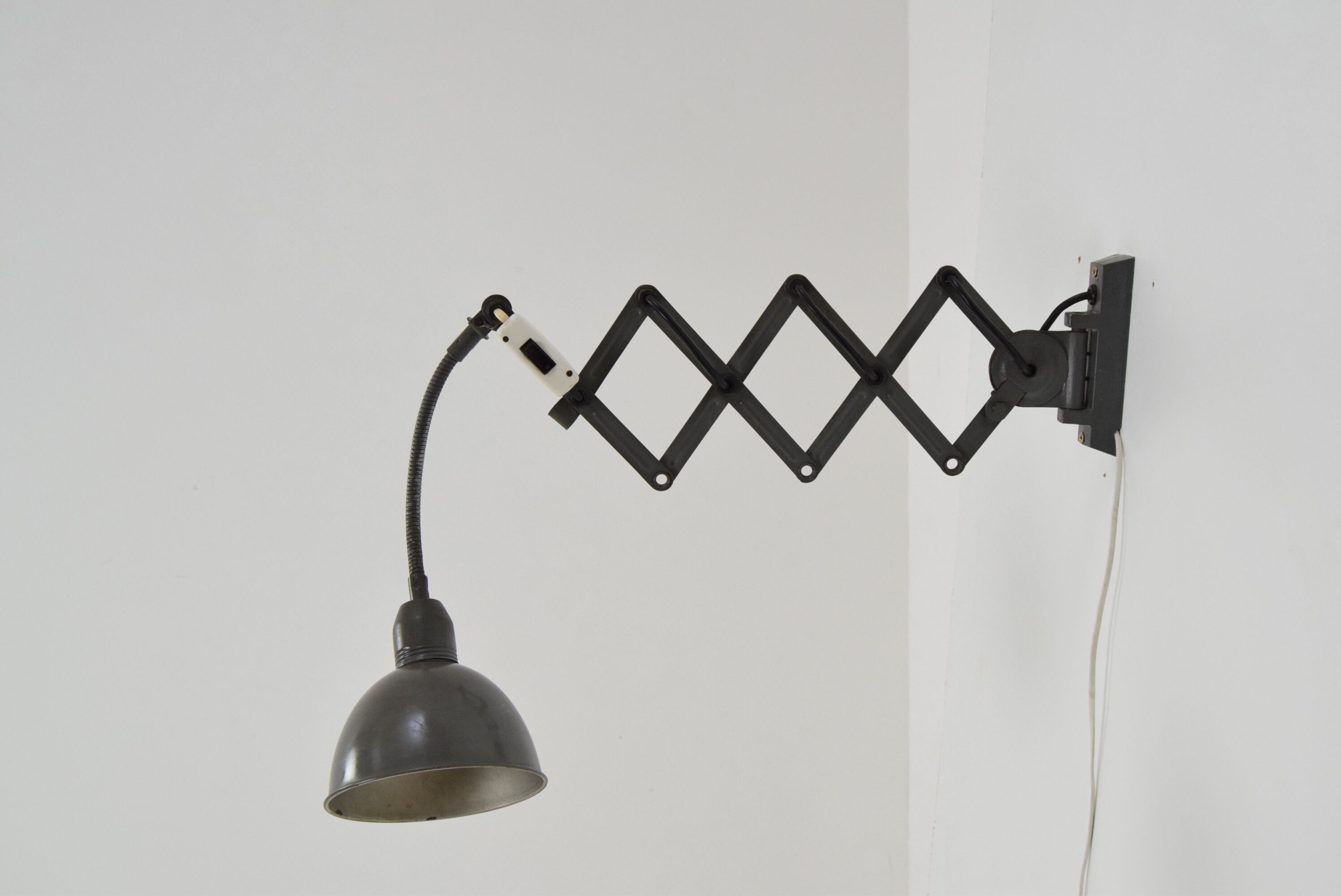 Adjustable Industrial Wall Lamp,Instala Decin,1960’s.