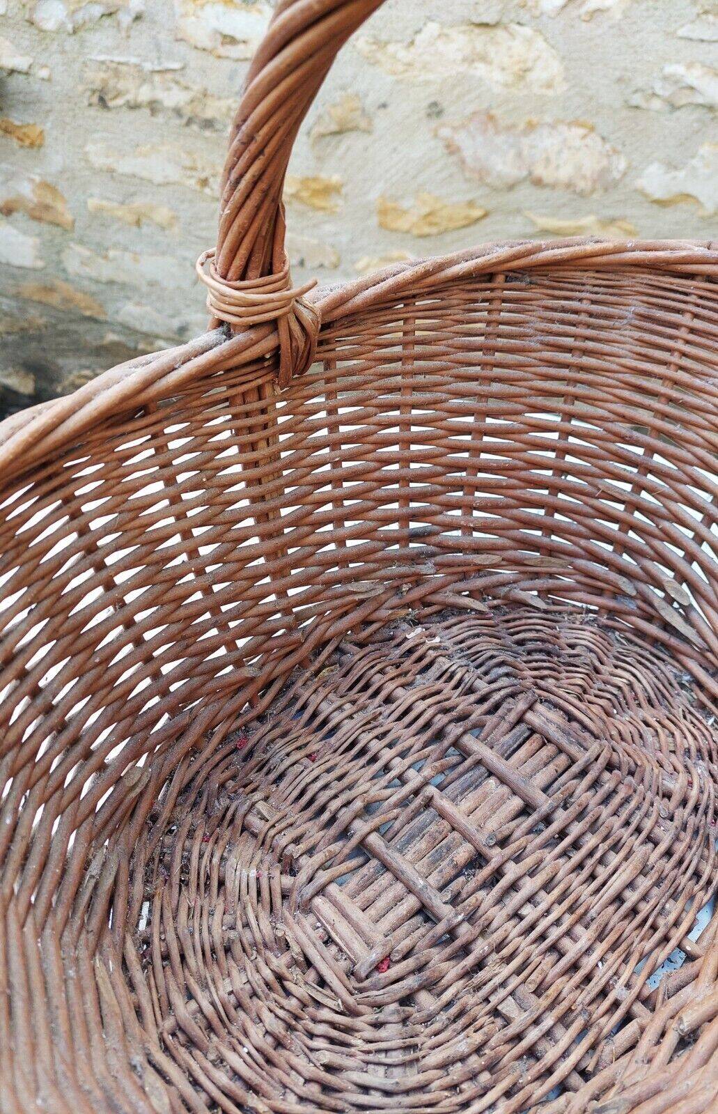 Vintage wicker basket 42 cm