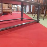 Table basse plateau carreau pierre nature pieds acier art deco