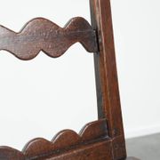French antique Lorraine chair made of oak from the 18th century
