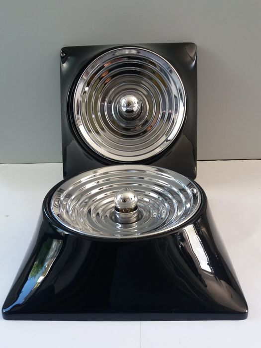 Pair of ceiling lights model 1369 by Studio Nizzoli Associati for Stilnovo