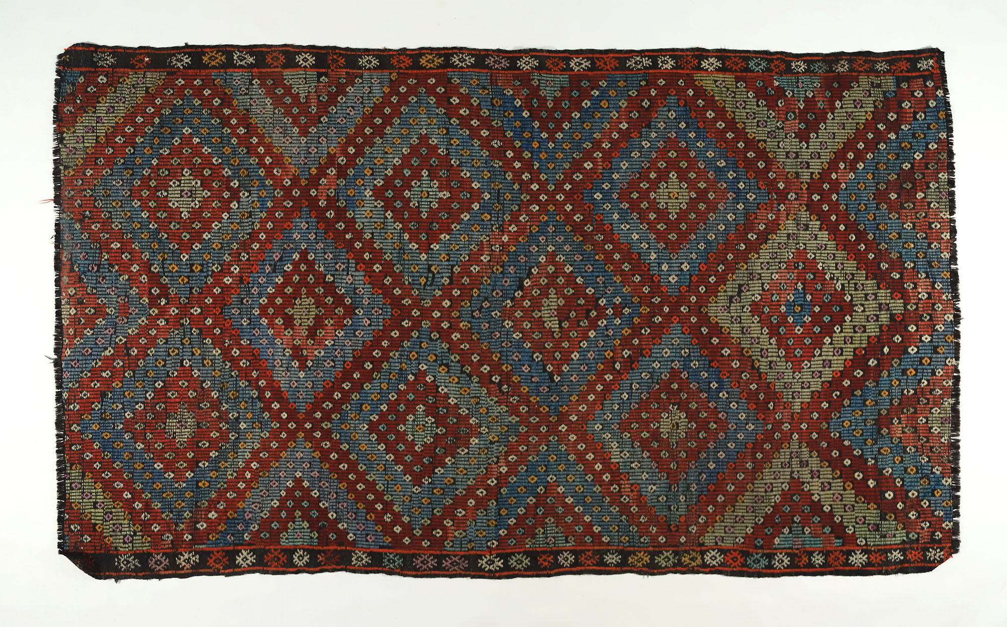 Anatolian handmade kilim rug 270 cm x 160 cm