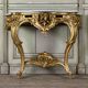 Console de style Louis XV en bois doré XIXème siècle