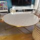 Table basse ronde en terrazzo