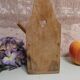 Vintage wooden salt box with spoon