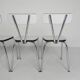 Ensemble de 4 chaises de salle à manger en Formica, années 1960