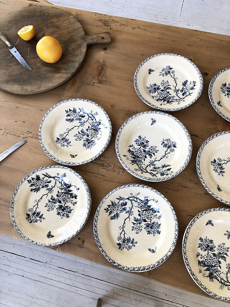 11 plates Terre de Fer Aubepine