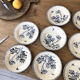 11 assiettes Terre de Fer Aubepine