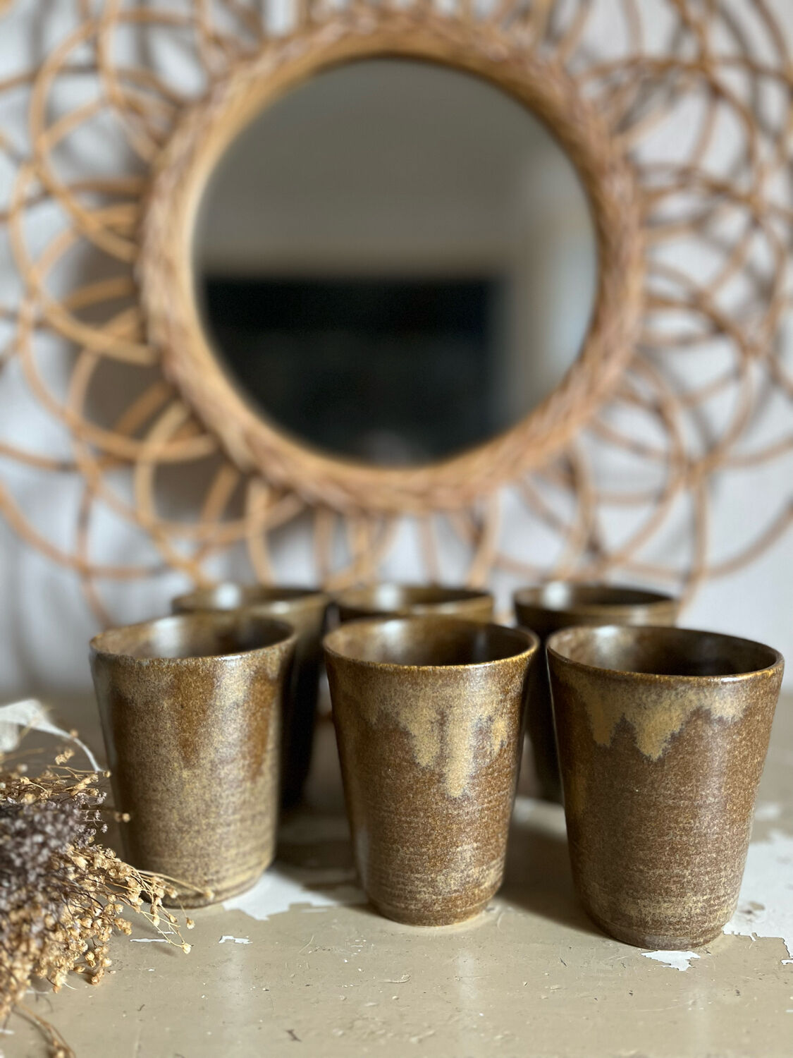 Digoin stoneware glasses