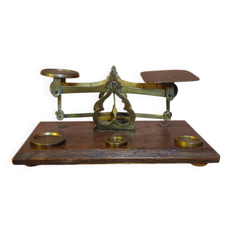 brass letter scale