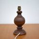 lampe bois, pied de lampe bois vintage