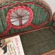 Vintage wicker wall shelf