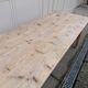 Large vintage wooden farmhouse table, 2.45m, 8 people
