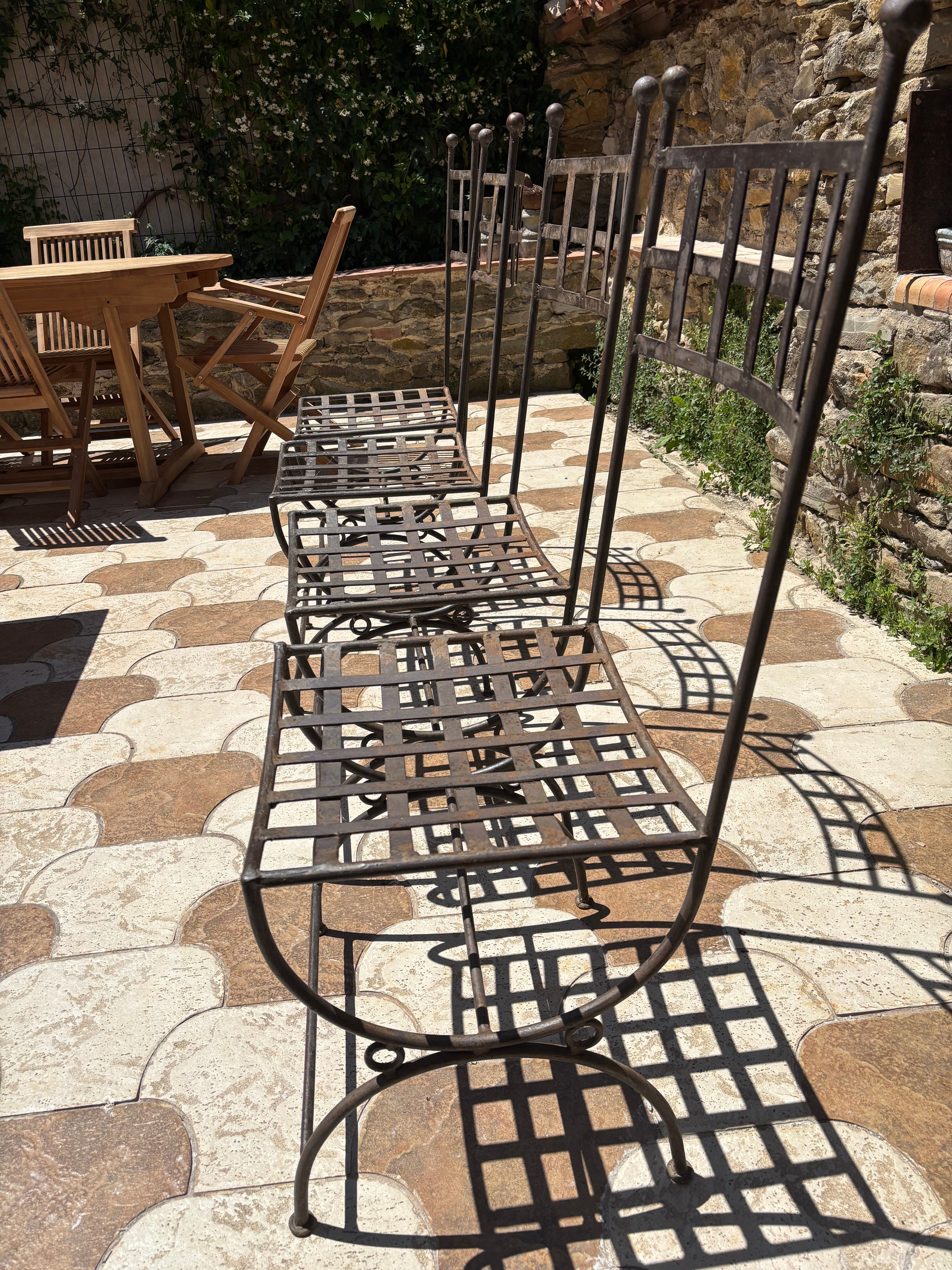 Chaises en fer forgé