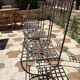 Chaises en fer forgé