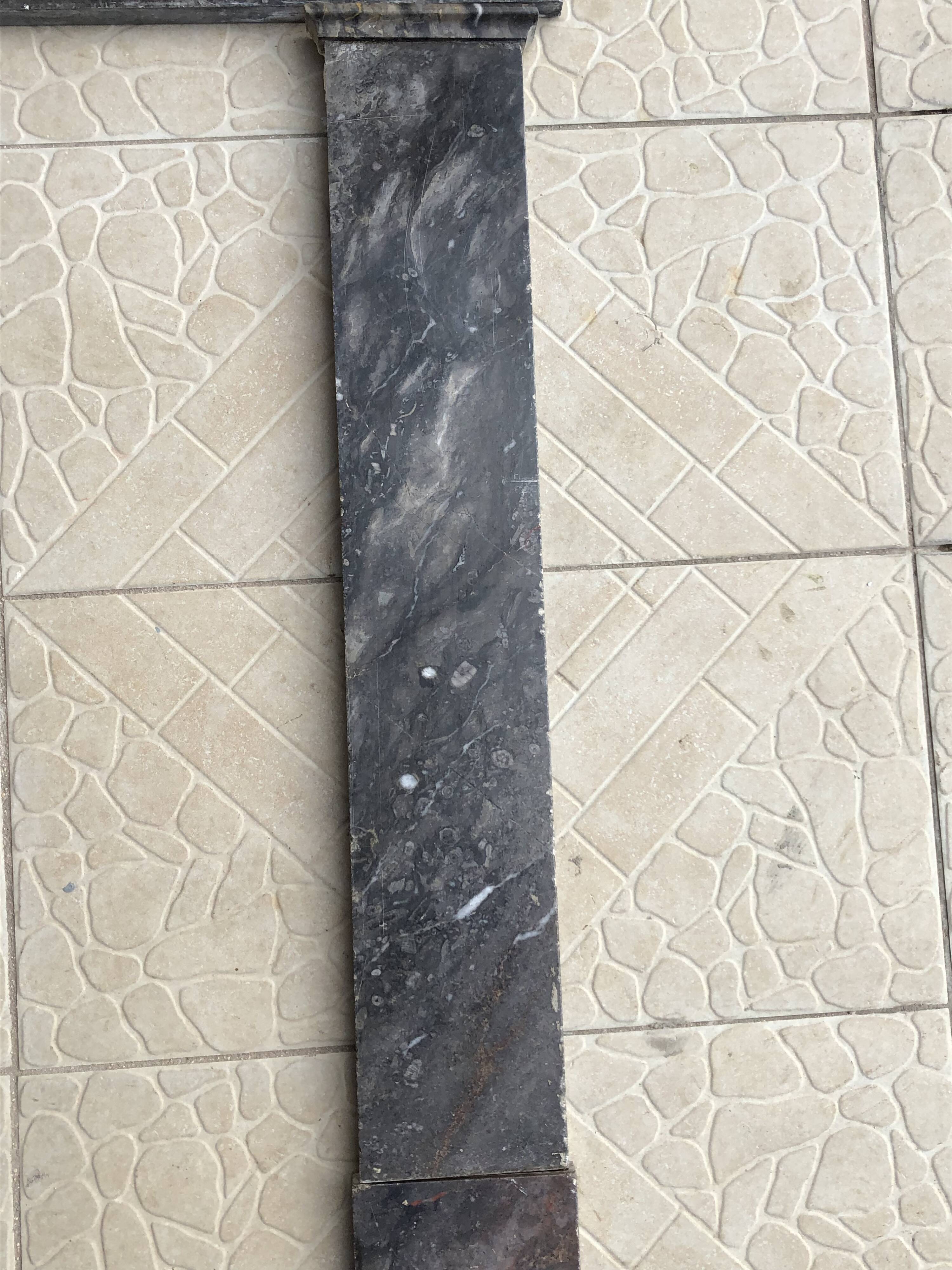 19th-century marble fireplace