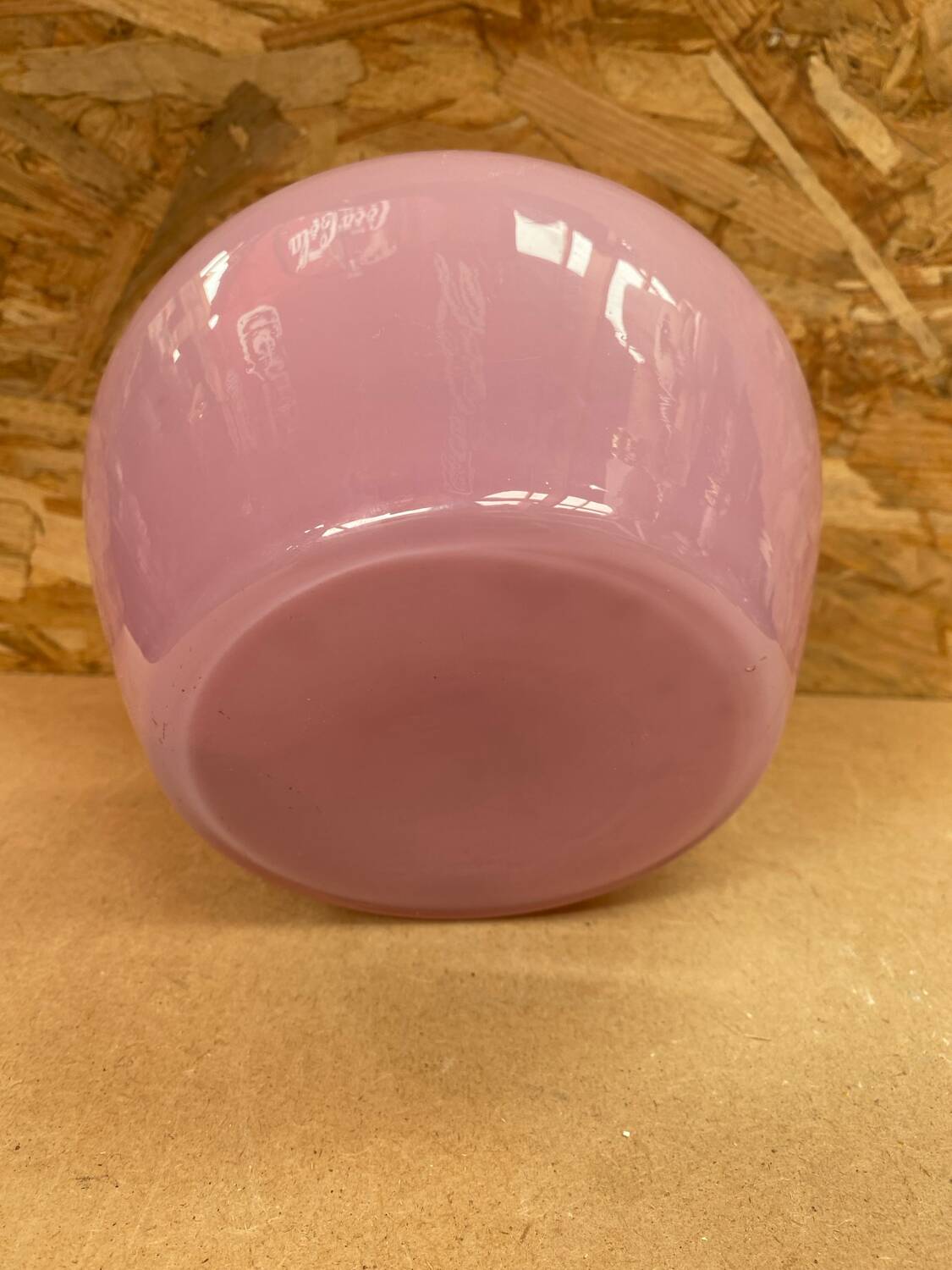 Old Vintage Pink Opaline Soliflore Vase