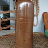 Bouteille en grès vernissé brun 1L