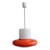 Vintage Czechoslovak Hanging Glass Lamp By Osvětlovací Sklo, 1970s