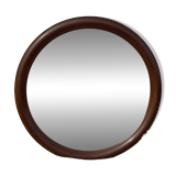 Grand miroir mural en bois