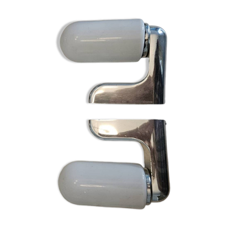 Pair of 70s wall lights