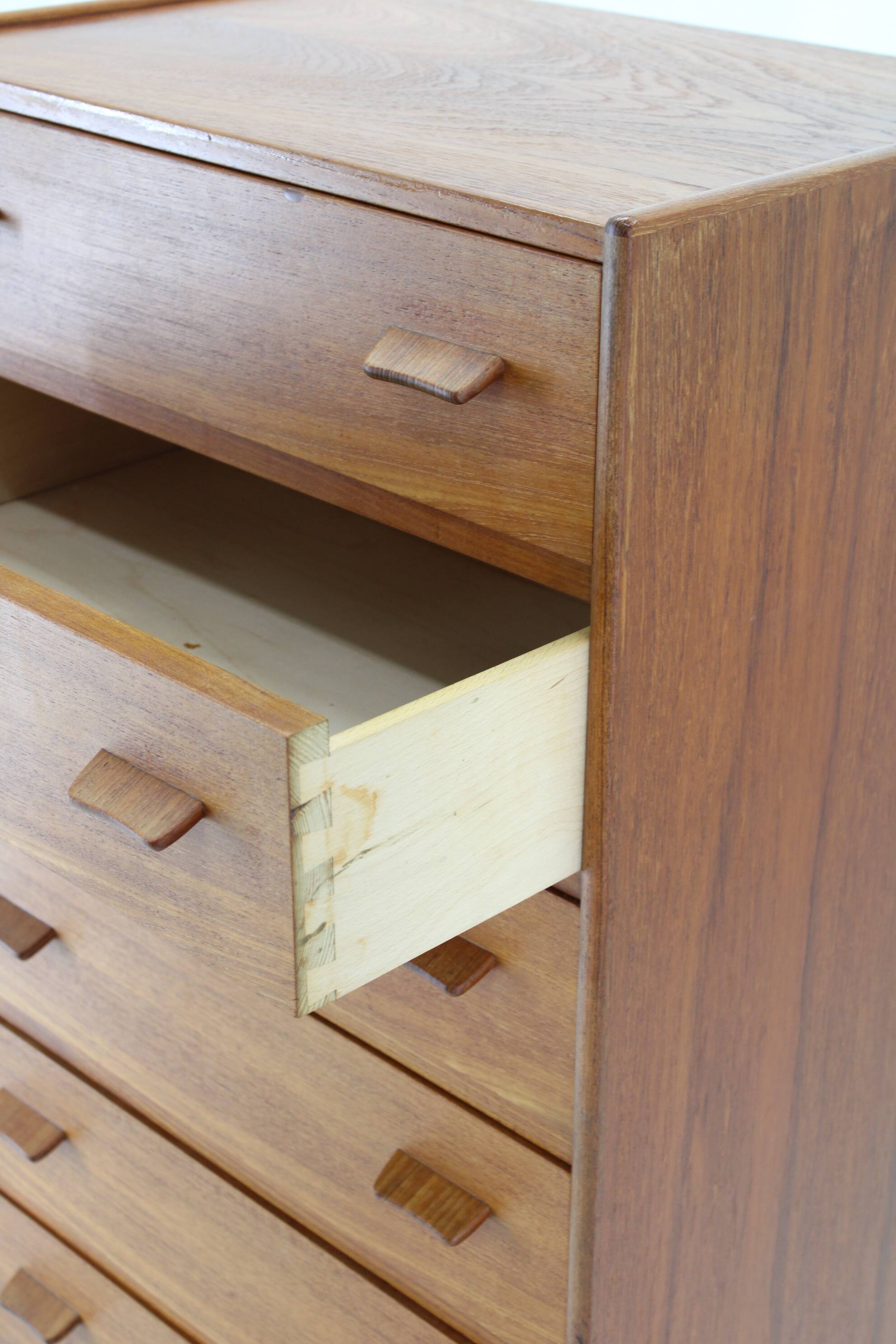 1960s Poul Volther Teak Chest of Drawers by Munch Slagelse Mobler, Denmark