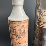 RARE Mercury stoneware pharmacy bottle