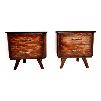 Pair of vintage bedside table and sofa end table