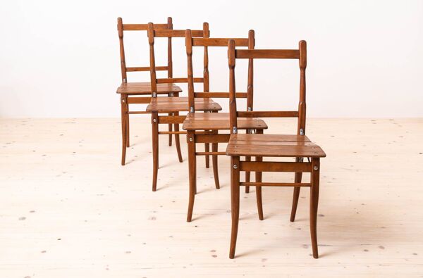 Lot de 8 chaises de salle à manger ou d'auberge, Valentin Jadrníček, début du XXe siècle