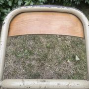 Old small school chair for children, vintage design, height a.