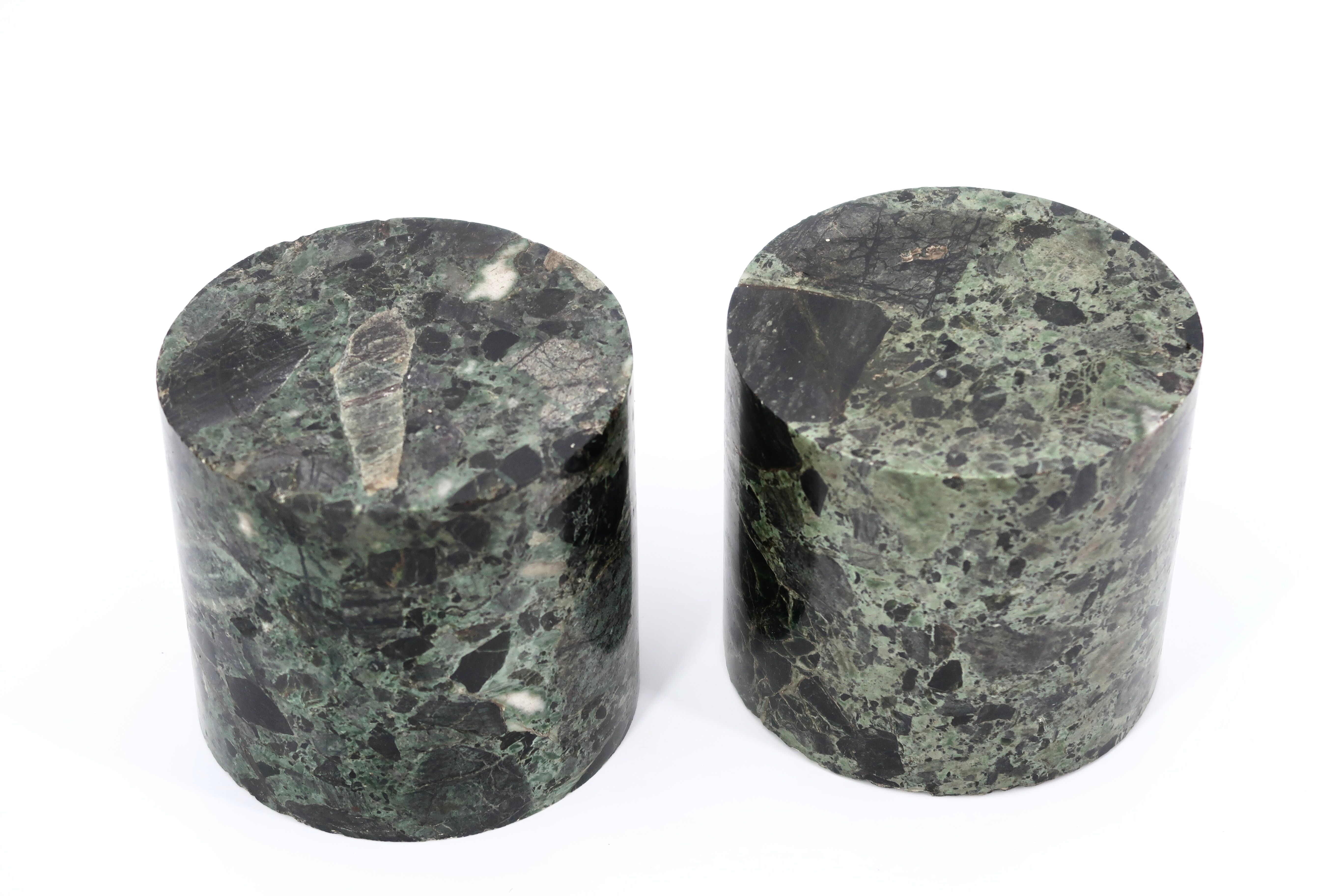 Green marble cylindrical bookhouse, 70s