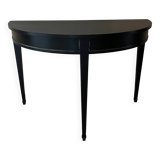 Black half-moon console