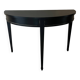 Black half-moon console