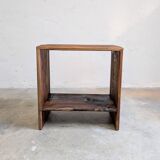 Bench / bedside table / stool vintage workshop style patina