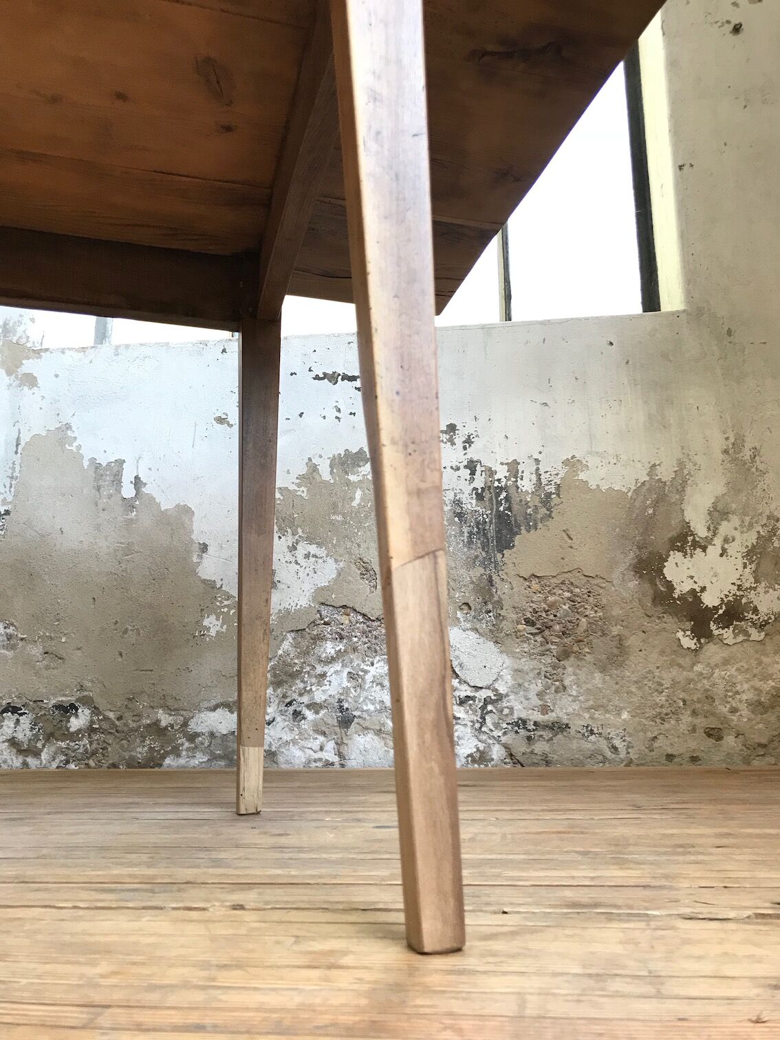 Vintage pine farm table