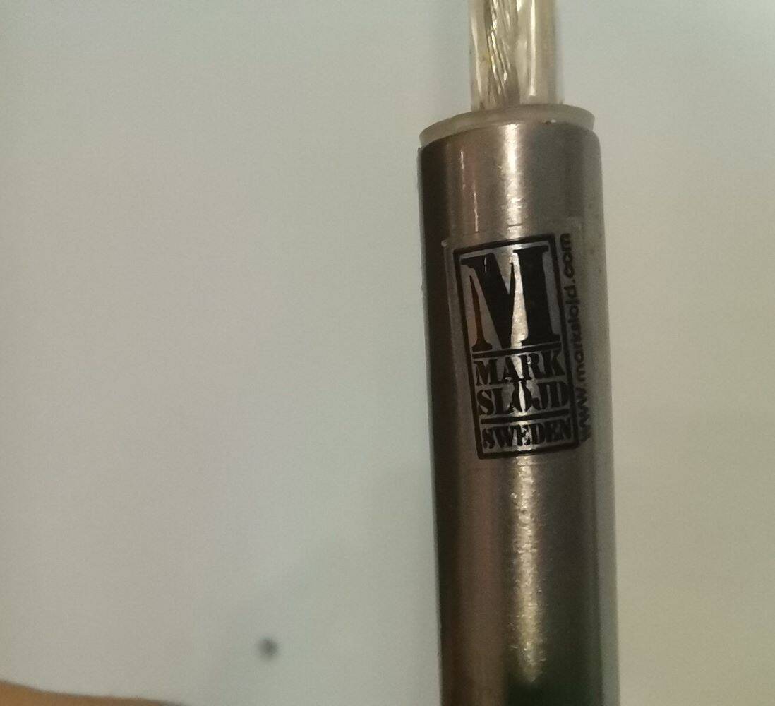 Swedish glass tube swag lamp by Mark Slöjd