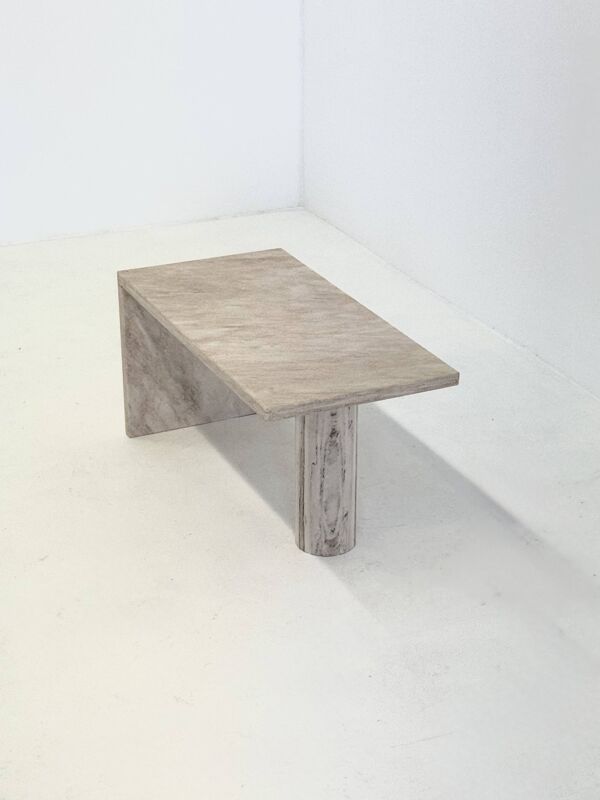 Table basse, table d'appoint en marbre Palissandro italien