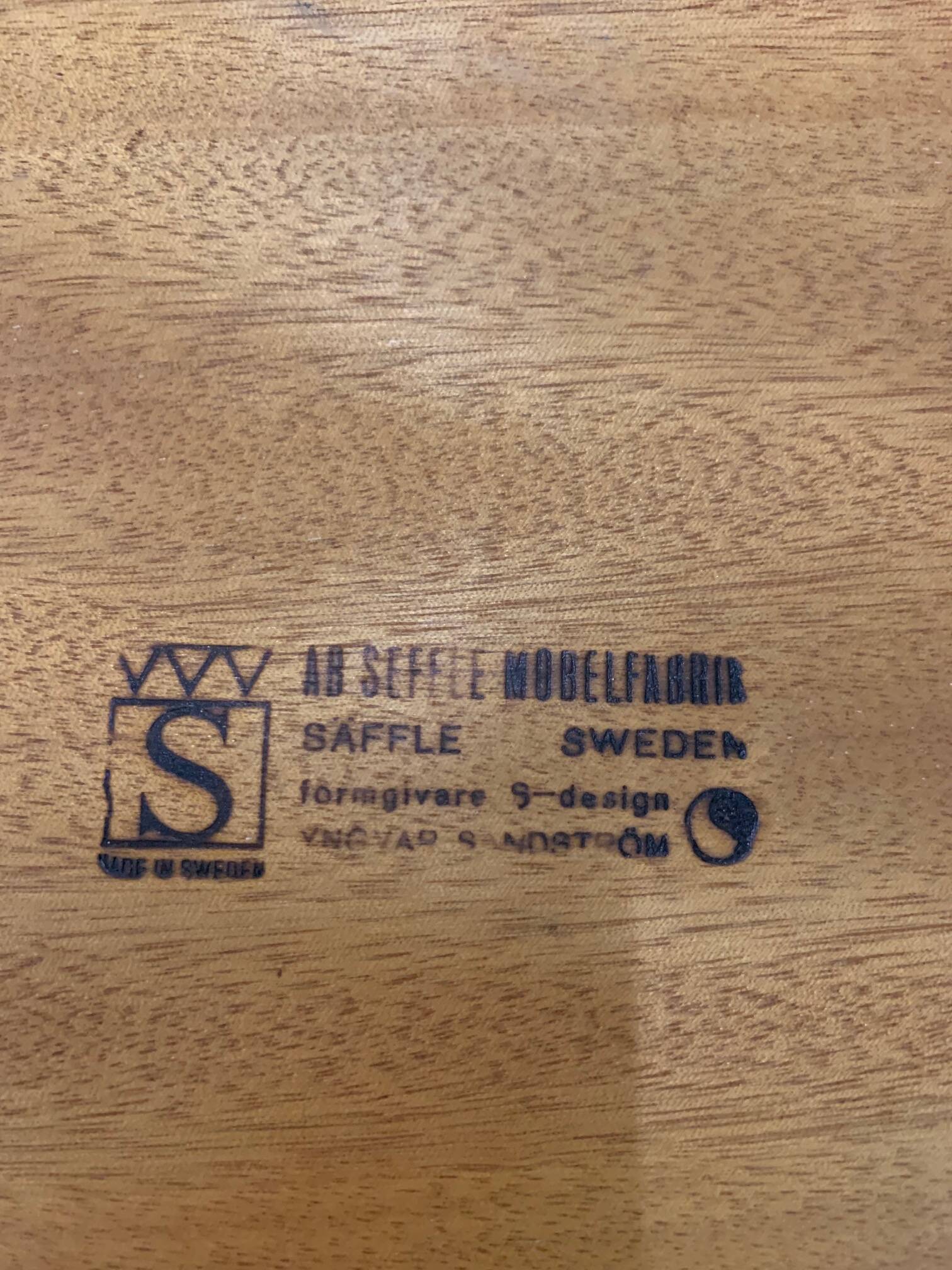 Seffle coffee table by Y. Sandstrom, 1960 Sweden