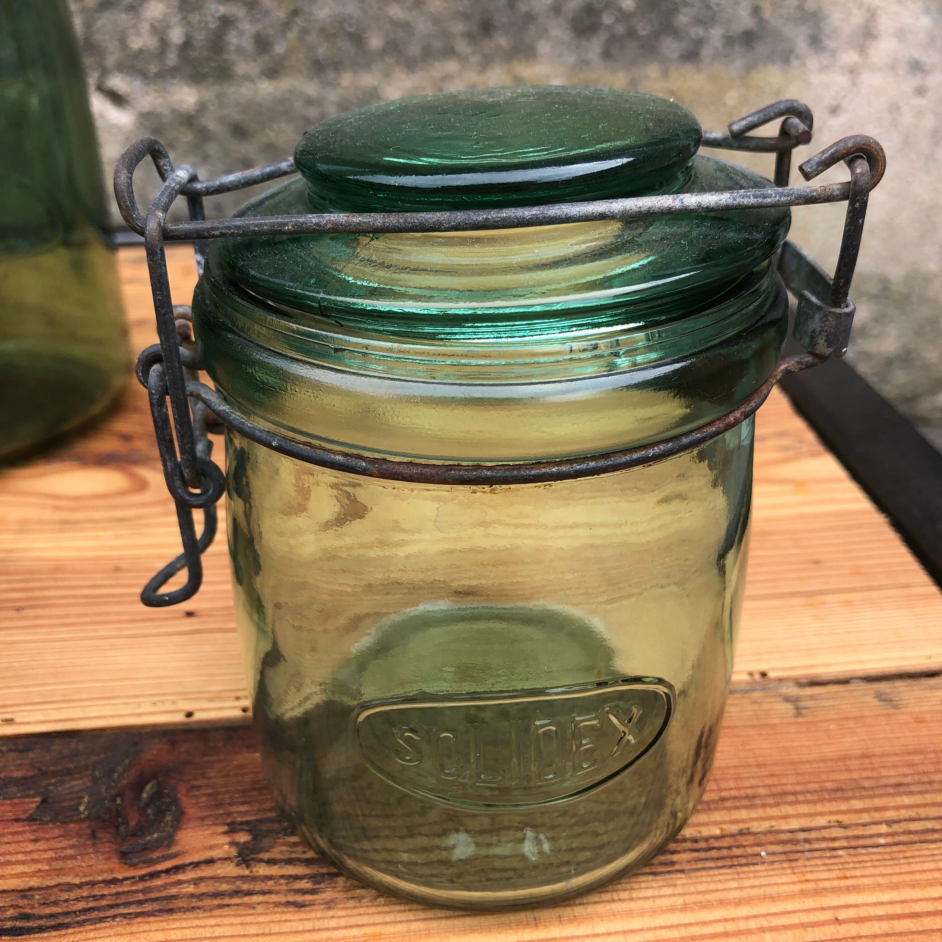 Lot 7 bocaux de conserve anciens