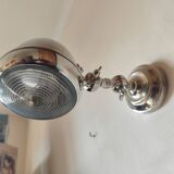 Adjustable brushed metal spotlight - articulated headlight lamp